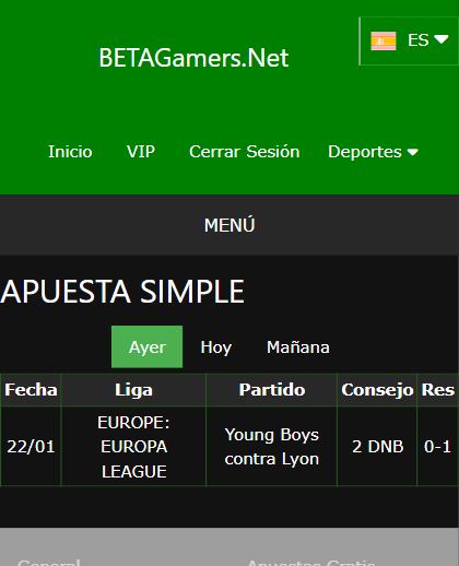 boleto de apuesta vip ganada